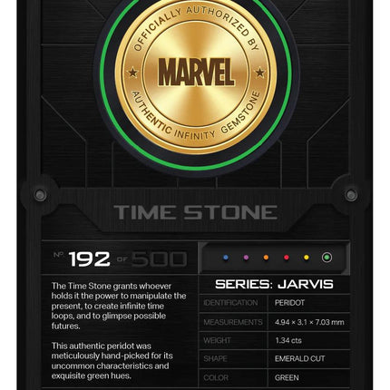 Marvel Jarvis Series Time Stone Gemstone - LM Treasures 