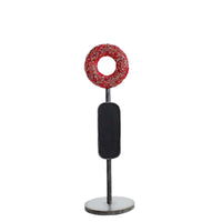 Red Donut Menu Board Statue - LM Treasures 