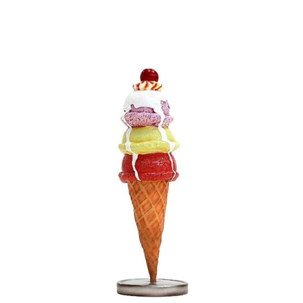 Three Scoop Ice Cream Over Sized Statue - LM Treasures 