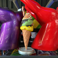 Three Scoop Hot Fudge Ice Cream Over Sized Statue - LM Treasures 