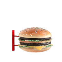 Double Cheeseburger Hanging Over Sized Statue - LM Treasures 
