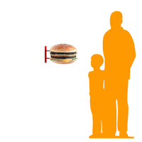Double Cheeseburger Hanging Over Sized Statue - LM Treasures 