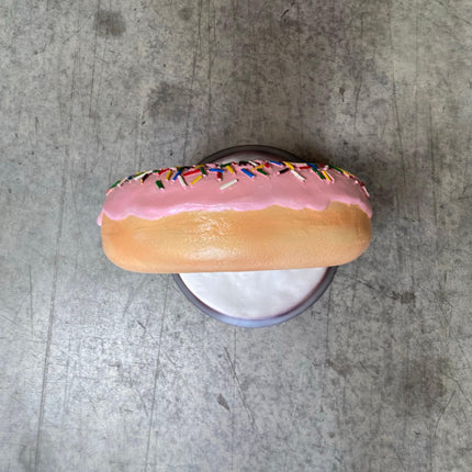 Pink Donut Over Sized Statue - LM Treasures 