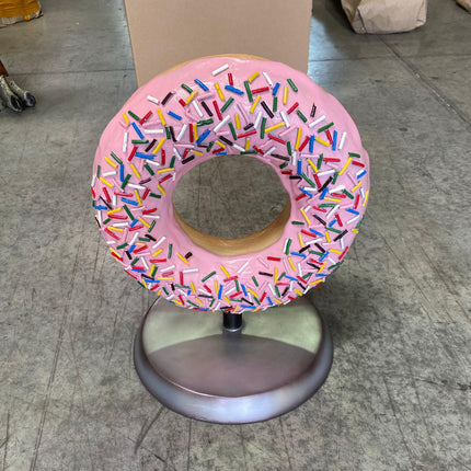 Pink Donut Over Sized Statue - LM Treasures 