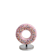 Pink Donut Over Sized Statue