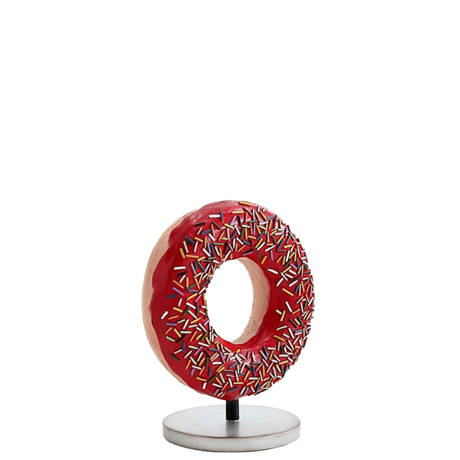 Red Donut Over Sized Statue - LM Treasures 