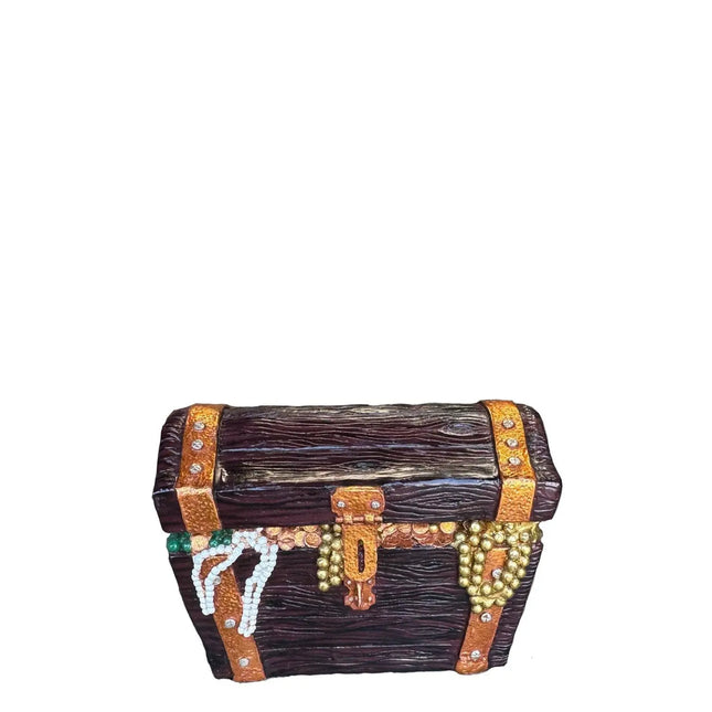 Small Closed Treasure Chest Statue LM Treasures - H