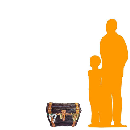 Small Closed Treasure Chest Statue