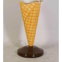 Small Soft Serve Vanilla Ice Cream Over Sized Statue - LM Treasures 