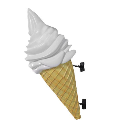 Large Hanging Soft Serve Vanilla Ice Cream Over Sized Statue - LM Treasures 