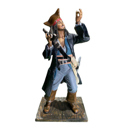 Pirate Jack With Coin Life Size Statue - LM Treasures 