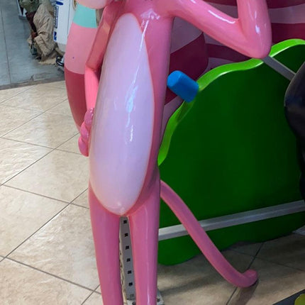 Pink Standing Panther Life Size Statue
