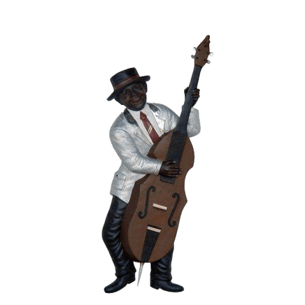 Jazz Band Bass Guitar Player Wall Decor - LM Treasures 