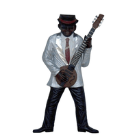 Jazz Band Guitar Player Wall Decor - LM Treasures 