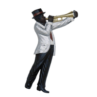 Jazz Band Trumpet Player Wall Decor - LM Treasures 