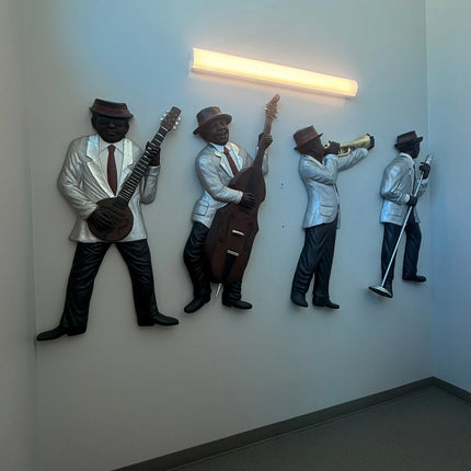 Jazz Band Guitar Player Wall Decor LM Treasures - A