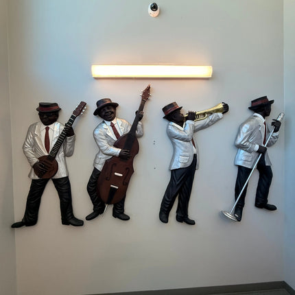 Jazz Band Guitar Player Wall Decor LM Treasures - A