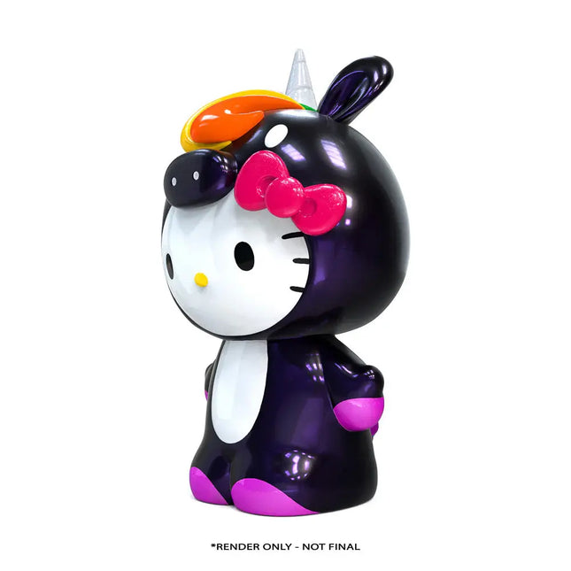 Midnight Rainbow Unicorn Hello Kitty Life Size Statue LM Treasures - KR