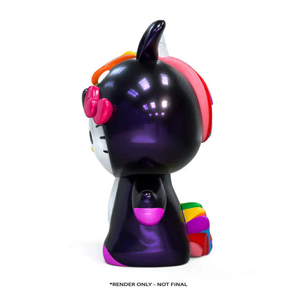 Midnight Rainbow Unicorn Hello Kitty Life Size Statue LM Treasures - KR