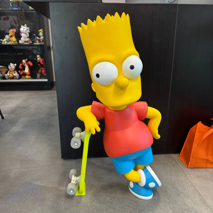The Simpsons Bart With Skateboard Life Size Statue