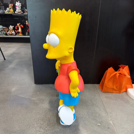 The Simpsons Bart With Skateboard Life Size Statue