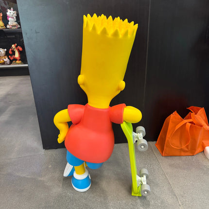 The Simpsons Bart With Skateboard Life Size Statue