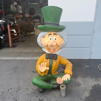 Mad Hatter Sitting Life Size Statue