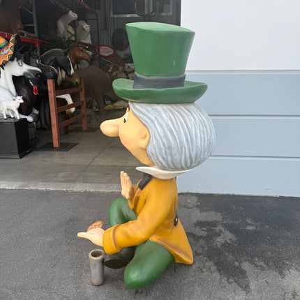 Mad Hatter Sitting Life Size Statue