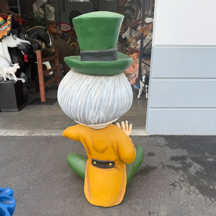 Mad Hatter Sitting Life Size Statue