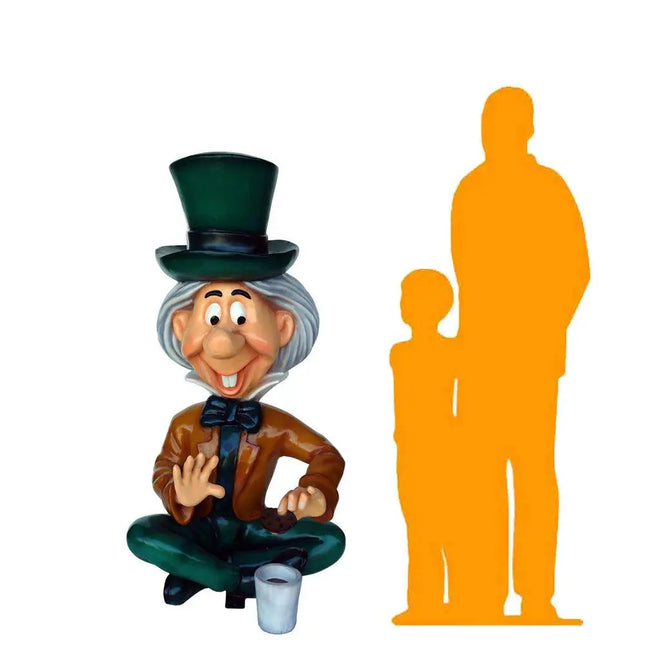 Mad Hatter Sitting Life Size Statue LM Treasures - A