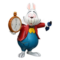 Rabbit With Clock Life Size Statue - LM Treasures 