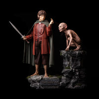 Lord of the Rings Set of 2 Frodo and Gollum 1:1 Life Size Statues