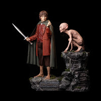 Lord of the Rings Set of 2 Frodo and Gollum 1:1 Life Size Statues
