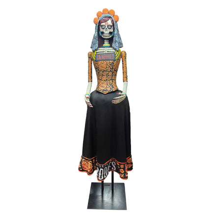 Cazadores Tequila Day Of The Dead Life Size Statue Female #2 - LM Treasures 