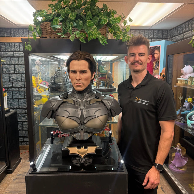 The Dark Knight Batman (Christian Bale) 1:1 Life Size Bust Statue Queen Studios LM Treasures - QS