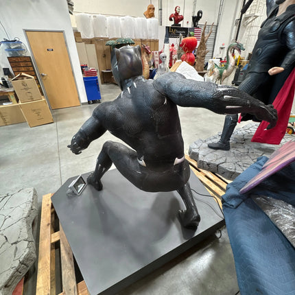 Pre-Owned Display Black Panther Life Size Statue LM Treasures - BK