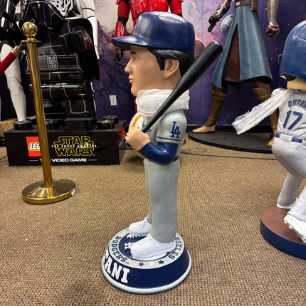 LA Dodgers Shohei Ohtani in Grey Bobblehead Statue