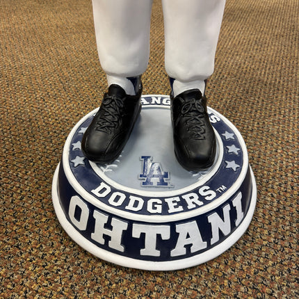 LA Dodgers Shohei Ohtani in White Bobblehead Statue