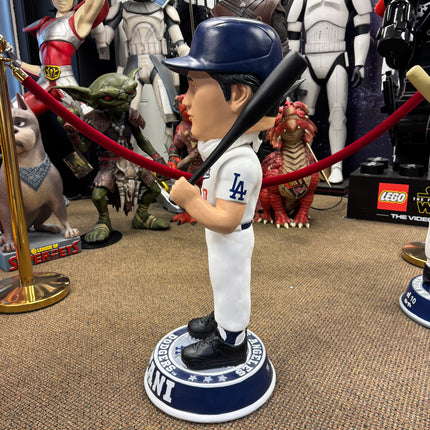 LA Dodgers Shohei Ohtani in White Bobblehead Statue