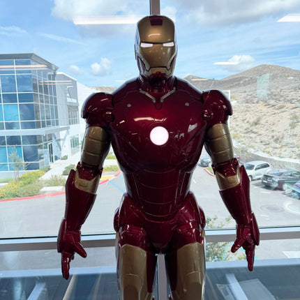 Iron Man 3 Mark III on DX Base Life Size Pre-Owned Statue LM Treasures - BK