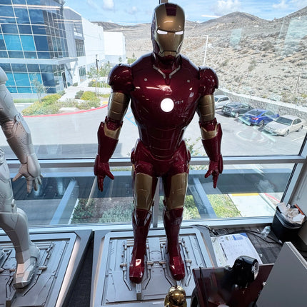 Iron Man 3 Mark III on DX Base Life Size Pre-Owned Statue LM Treasures - BK