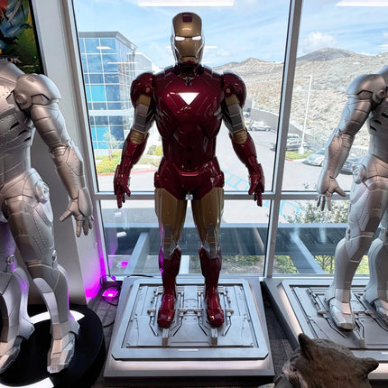 Iron Man 3 Mark VI On DX Base Life Size Pre-Owned Statue LM Treasures - BK