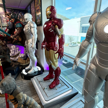 Iron Man 3 Mark VI On DX Base Life Size Pre-Owned Statue LM Treasures - BK