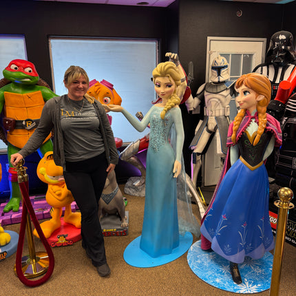 Disney Frozen Elsa Life Size Pre-Owned Statue