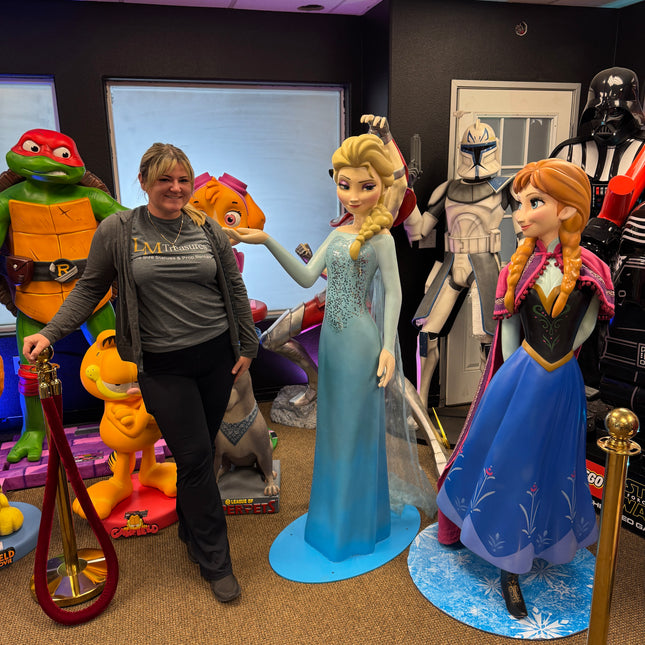 Disney Frozen Elsa Life Size Pre-Owned Statue