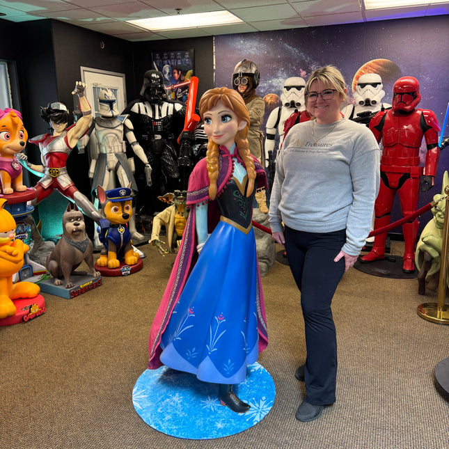 Disney Frozen Anna Life Size Pre-Owned Statue LM Treasures - BK