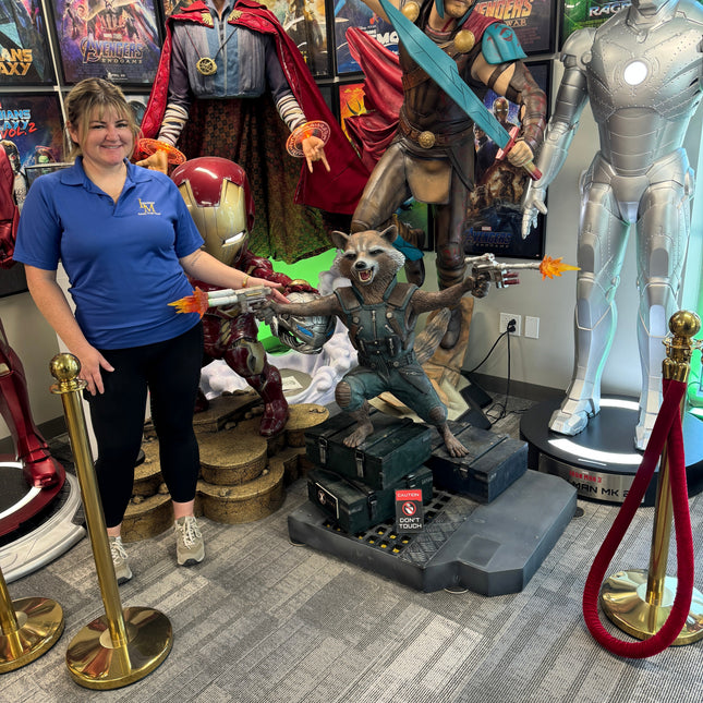 Guardians Of The Galaxy Vol. 2 Rocket & Groot Life Size Pre-Owned Statue LM Treasures - BK