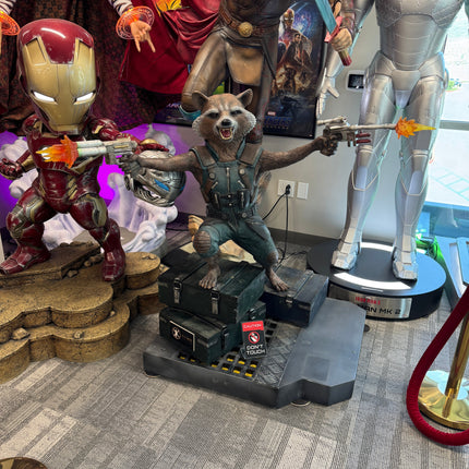 Guardians Of The Galaxy Vol. 2 Rocket & Groot Life Size Pre-Owned Statue LM Treasures - BK