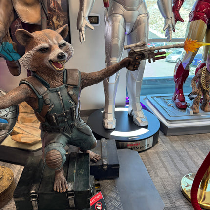 Guardians Of The Galaxy Vol. 2 Rocket & Groot Life Size Pre-Owned Statue LM Treasures - BK