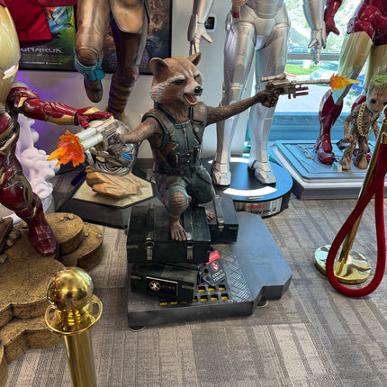 Guardians Of The Galaxy Vol. 2 Rocket & Groot Life Size Pre-Owned Statue LM Treasures - BK